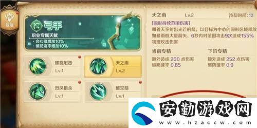 龍之國(guó)物語(yǔ)弓手技能加點(diǎn)圖