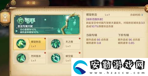 龍之國(guó)物語(yǔ)弓手技能加點(diǎn)圖