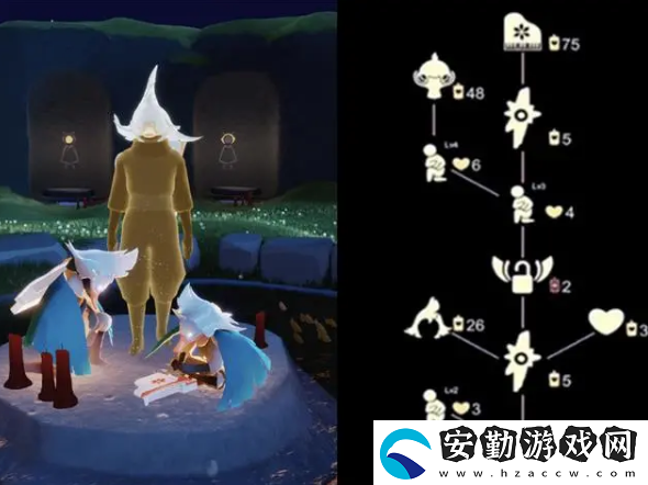 光遇騎士跪先祖位置