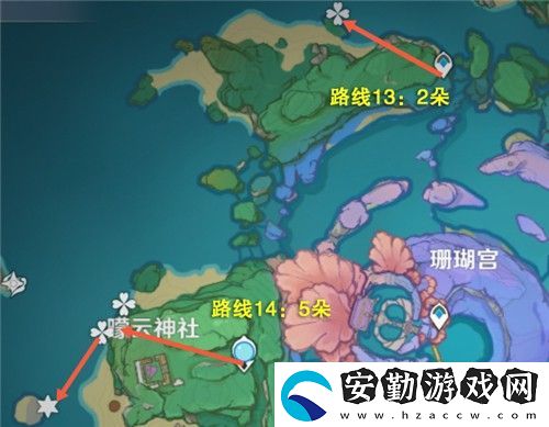 原神海靈芝位置圖