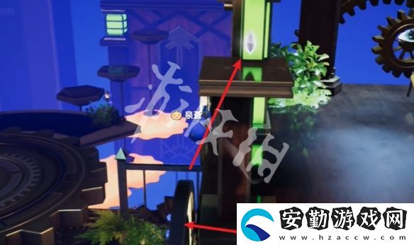 開(kāi)放空間齒輪懸臺(tái)怎么過(guò)